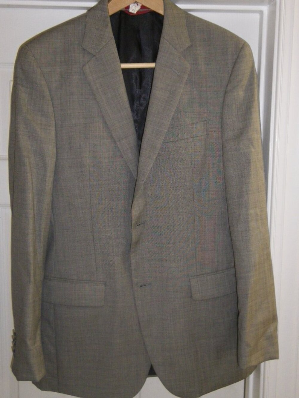 Men’s Alfani 100% Wool Classic Gray Sport Coat Blazer 38 Regular